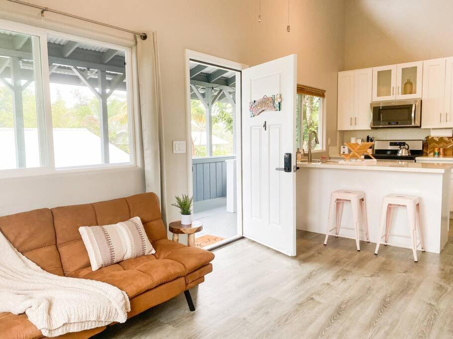 Hibiscus Hale, Full Kitchen, King Bed, Parking Apartamento Keaau Exterior foto